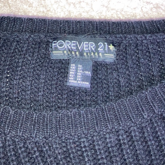 F21 black chunky Sweater - Picture 6 of 7